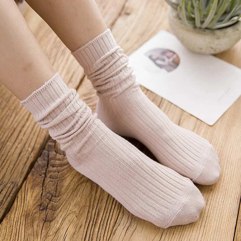 1 Pair Retro Women Cotton