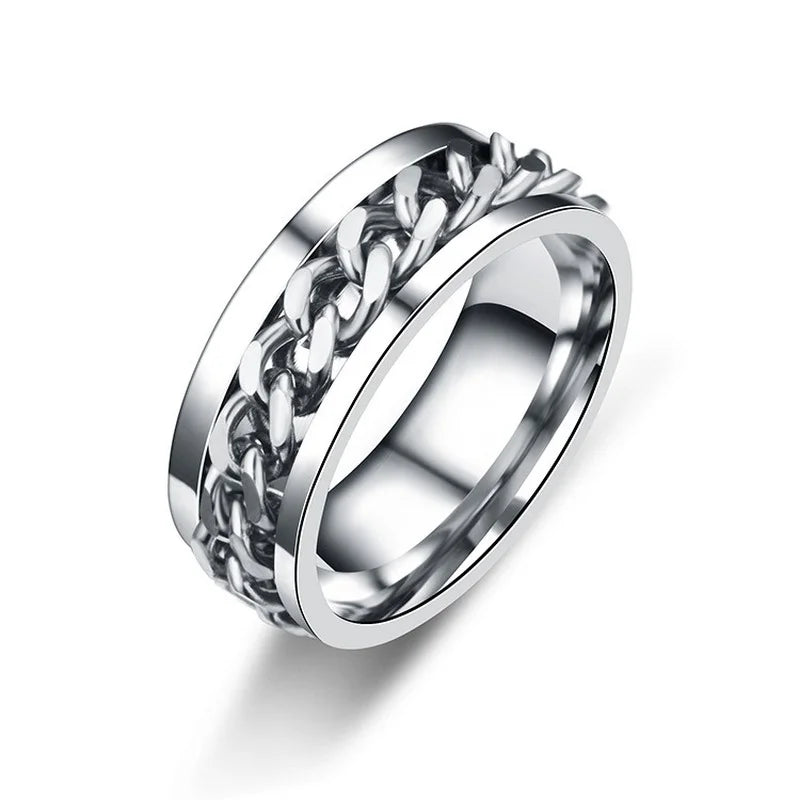 Titanium Chainlink Ring