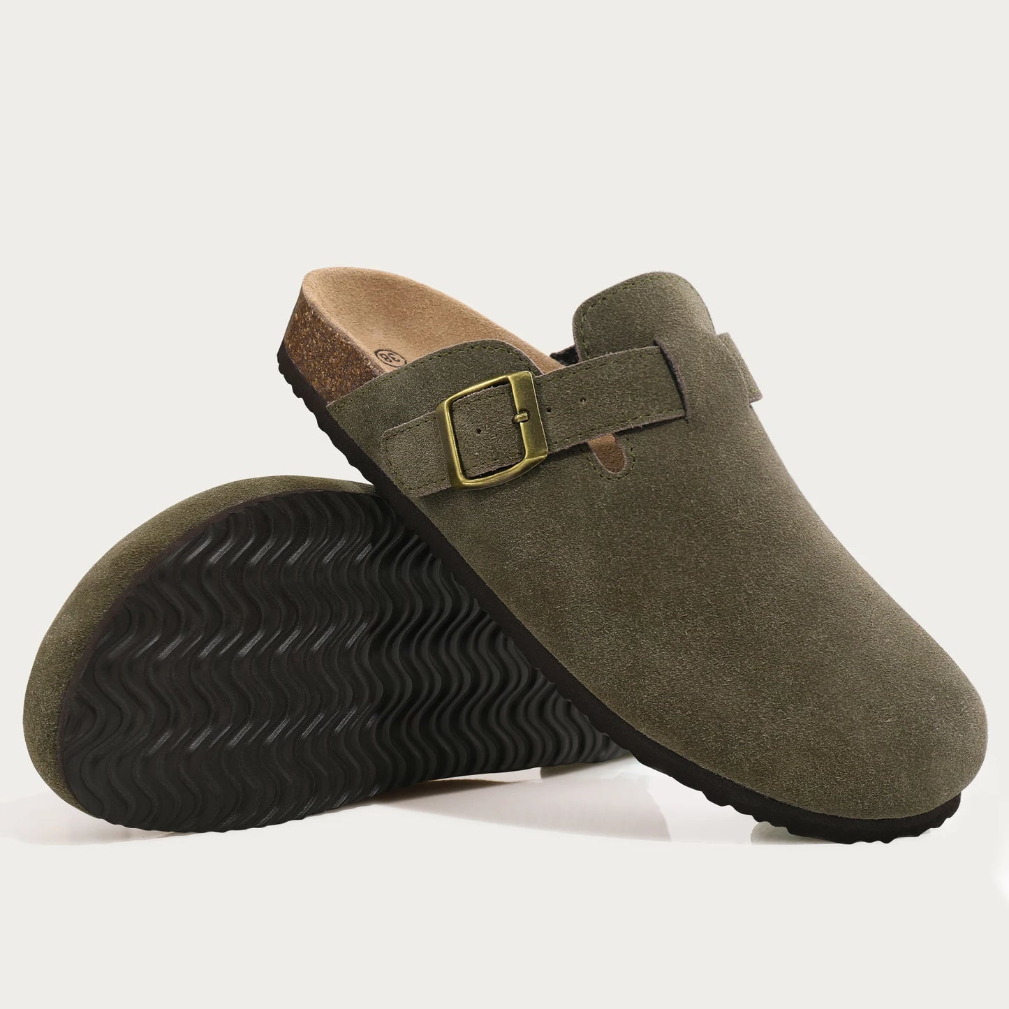 Comwarm Cork Footbed Clogs For Women