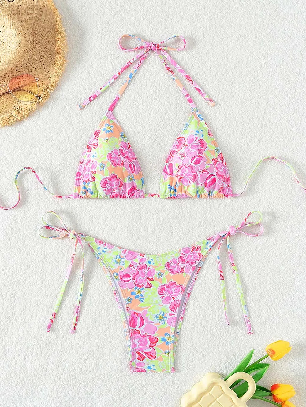 Boho Flower Bikini Set