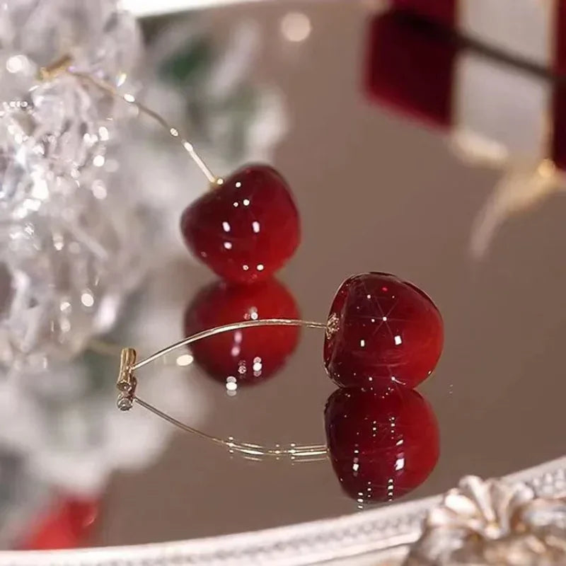 Cherry Radiance Earrings