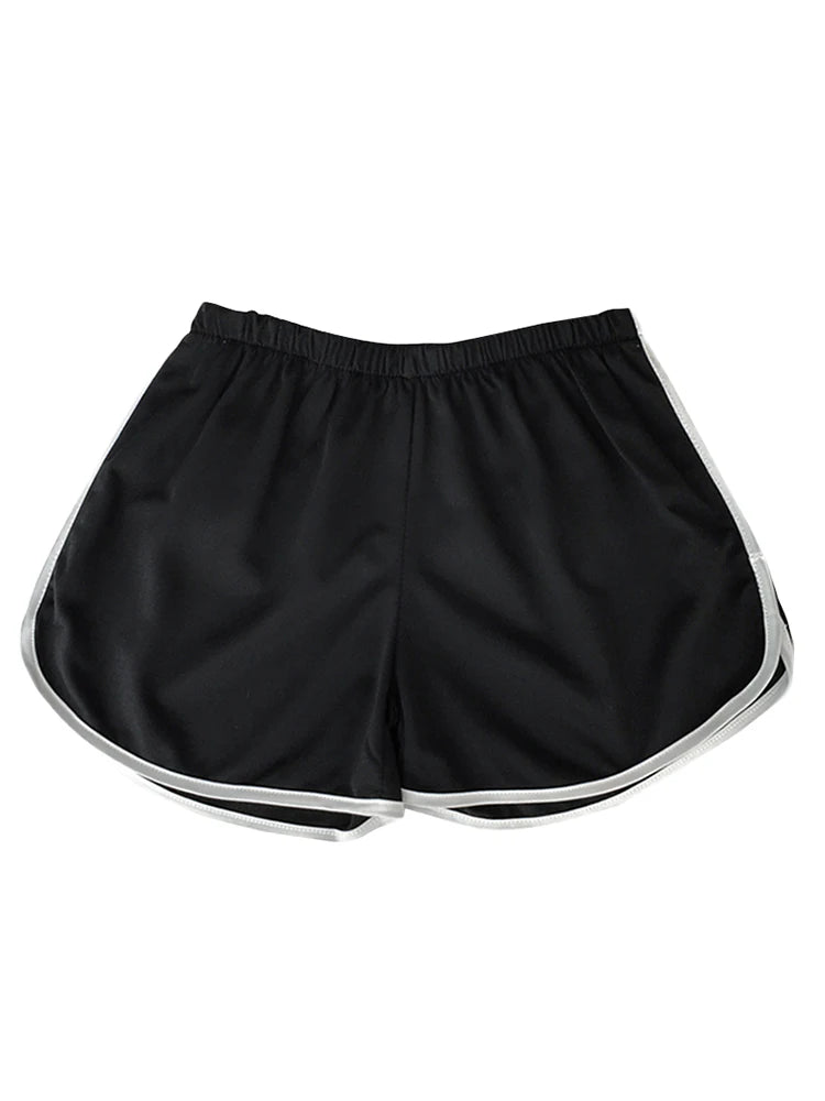 Striped Sports Shorts for Women