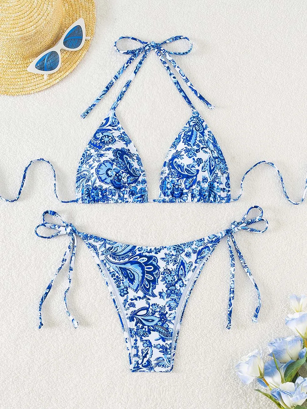 Boho Flower Bikini Set