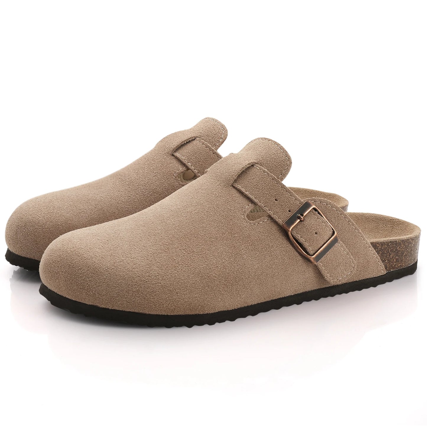 Comwarm Cork Footbed Clogs For Women