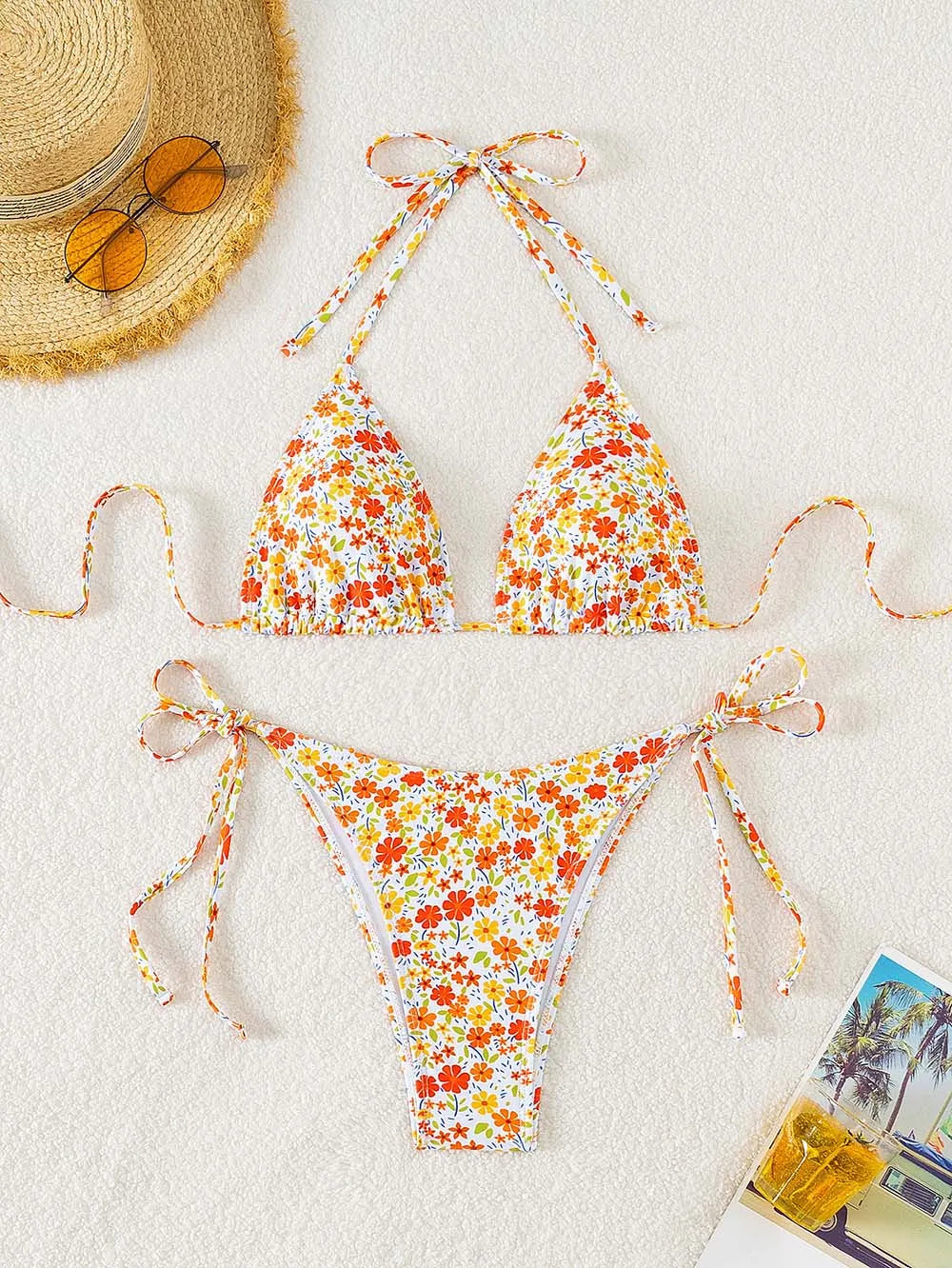 Boho Flower Bikini Set