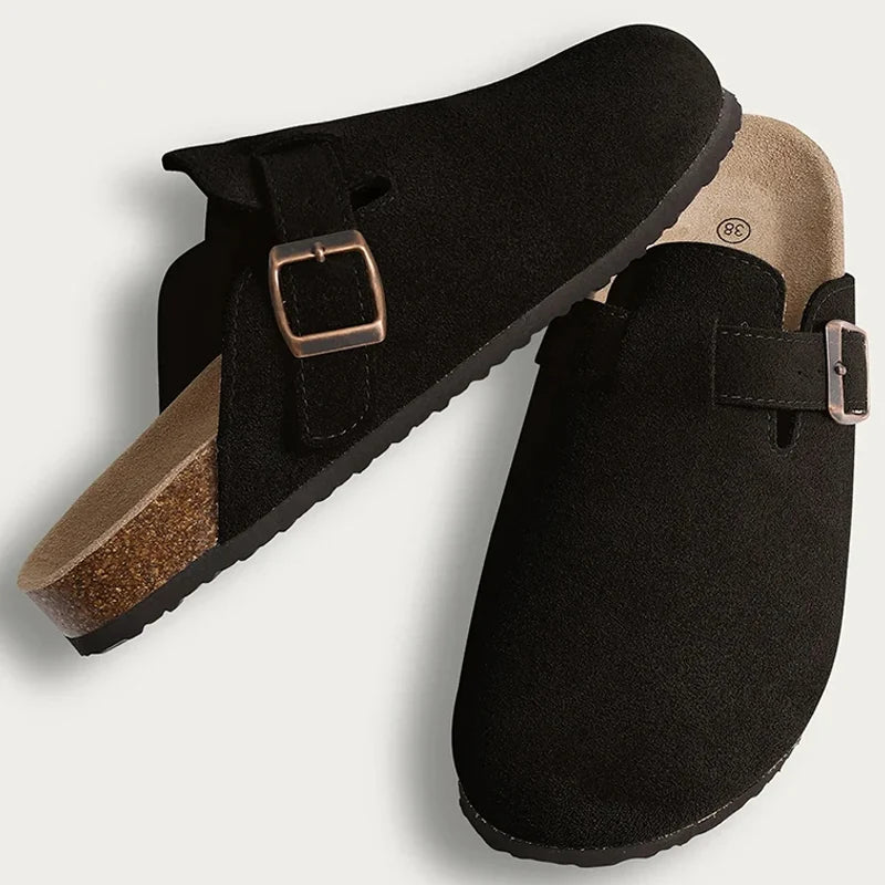 Comwarm Cork Footbed Clogs For Women