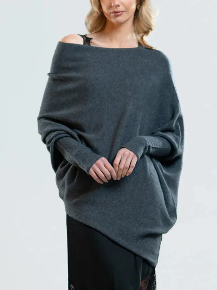 Cozy Elegance Off-Shoulder Sweater