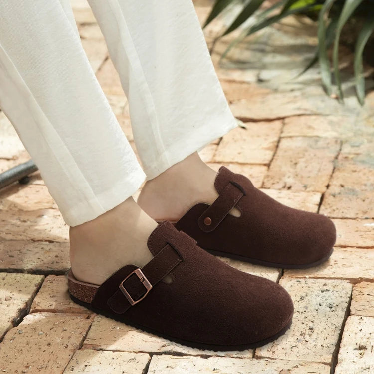 Comwarm Cork Footbed Clogs For Women