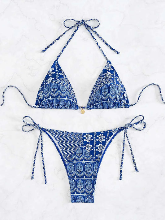 Boho Flower Bikini Set