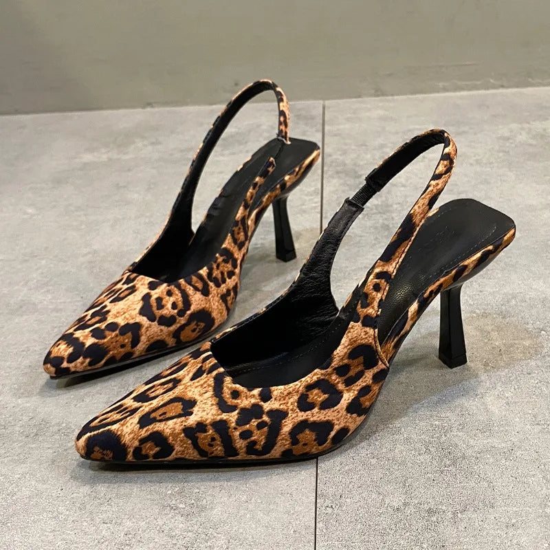 Leopard Print Designer Heels